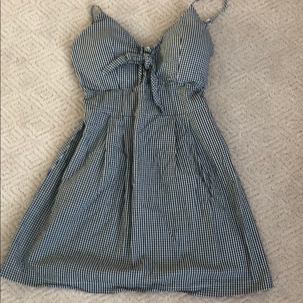 Black and white gingham dress